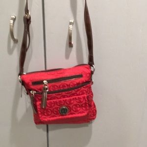 Giani Bernini signature Crossbody Red Handbag
